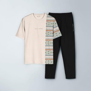 BULLMER Trendy Clothing Set with Oversized T-Shirt & Pants Co-ords for Men
